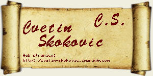 Cvetin Skoković vizit kartica